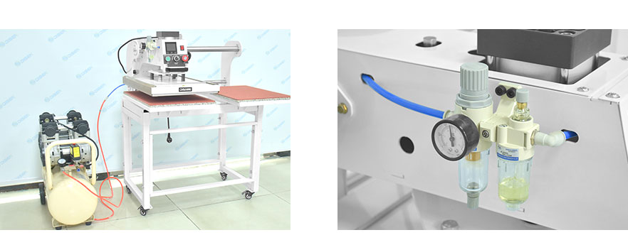 Collegamento per l'utilizzo con compressore d'aria