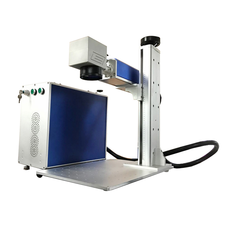DS-KH002 Macchina per marcatura laser a fibra CO2 di tipo portatile da scrivania divisa 20w 30w 50w con rotativo per anello di gioielli in metallo