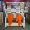 1202 Macchina da ricamo a doppia testa Fabbrica di ricamo per magliette a berretto piatto da 500 * 800 mm