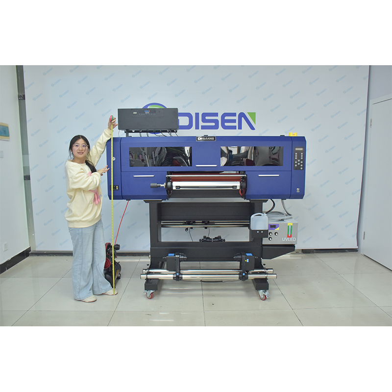Stampante per etichette in cristallo UV DTF da 60 cm, stampa 3D multicolore, prezzo di fabbrica