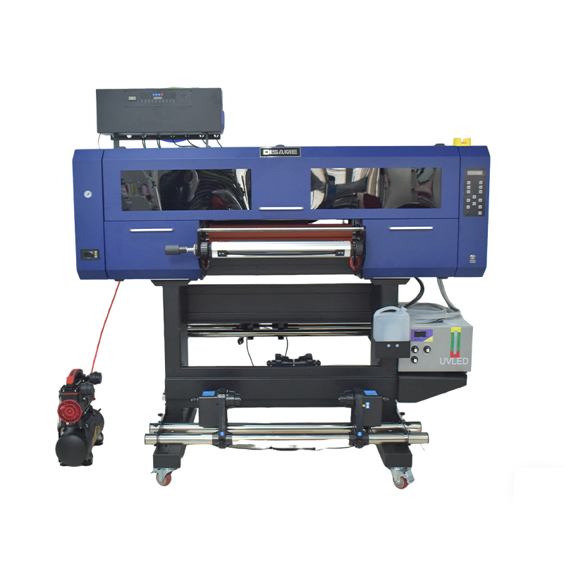 Stampante per etichette in cristallo UV DTF da 60 cm, stampa 3D multicolore, prezzo di fabbrica