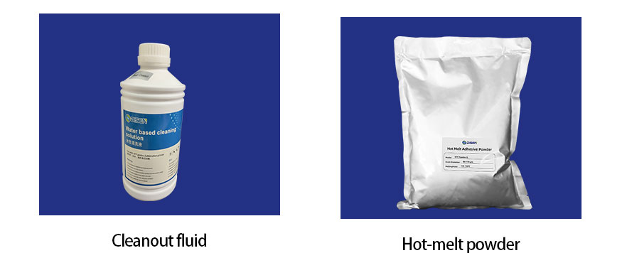 liquido di pulizia, polvere hot melt
