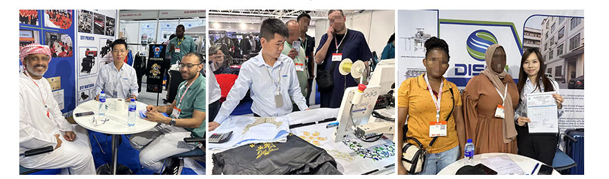 Dubai Exhibition, foto con i clienti