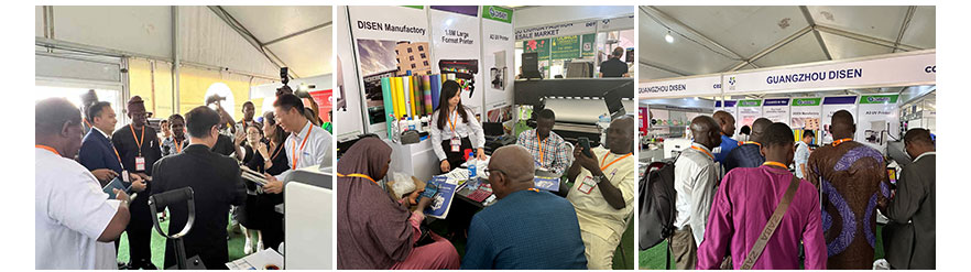 Mostra in Nigeria, foto con i clienti