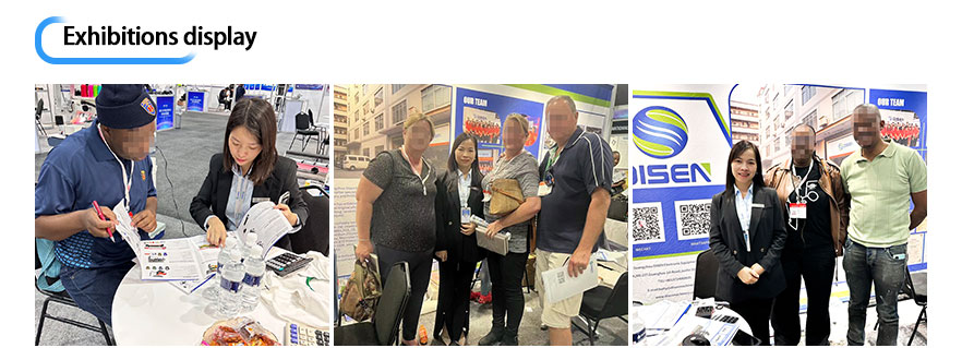 Fiera in Sud Africa, foto con i clienti