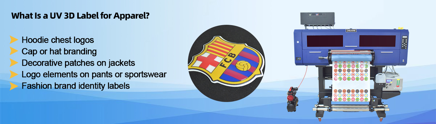 Che cos'&egrave; un'etichetta 3D UV per l'abbigliamento