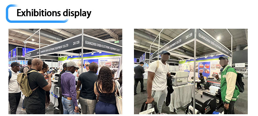 Fiera in Sud Africa, foto con i clienti