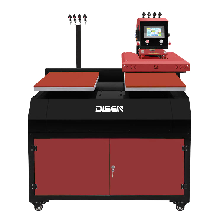 DS-7C 60x40 cm Touch Screen automatico Raggi laser T-shirt Sublimazione Macchine pneumatiche per presse a trasferimento di calore 