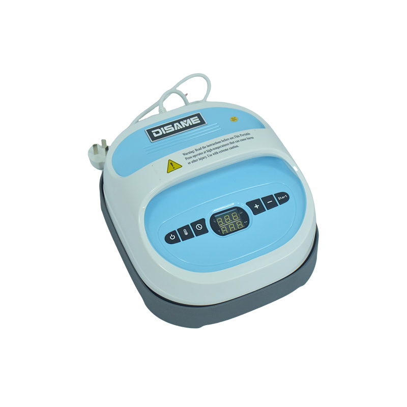 Pressa di calore a sublimazione portatile con mini trasferimento di calore con base di sicurezza per t-shirt