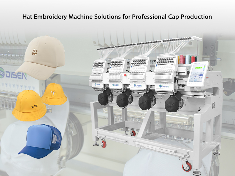 Soluzioni di macchine da ricamo per cappelli per la produzione professionale di cappelli
