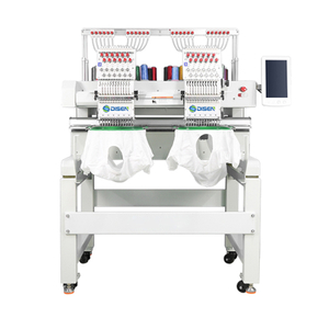 DS-W1202 Macchine da ricamo commerciali Macchina da ricamo a due teste a basso rumore per magliette con cappuccio