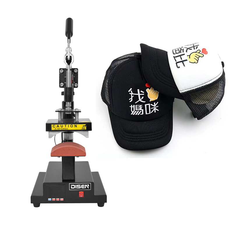 Macchina per pressa di calore con logo Macchina per trasferimento a sublimazione di alta qualità 8 * 15 cm per cappello