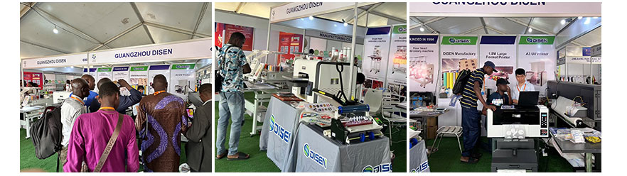 Mostra in Nigeria, foto con i clienti