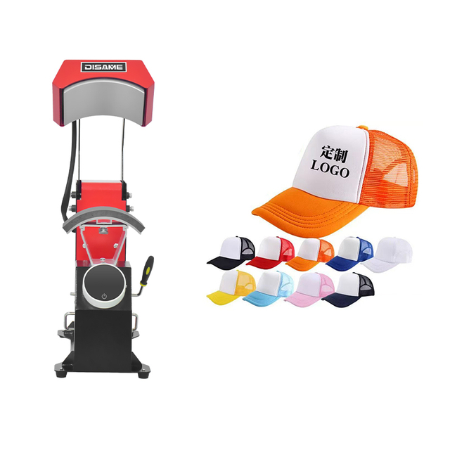 Macchina da stampa automatica a sublimazione per cappelli con pressa di calore 3 in 1