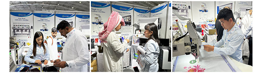 Mostra in Arabia Saudita, foto con clienti