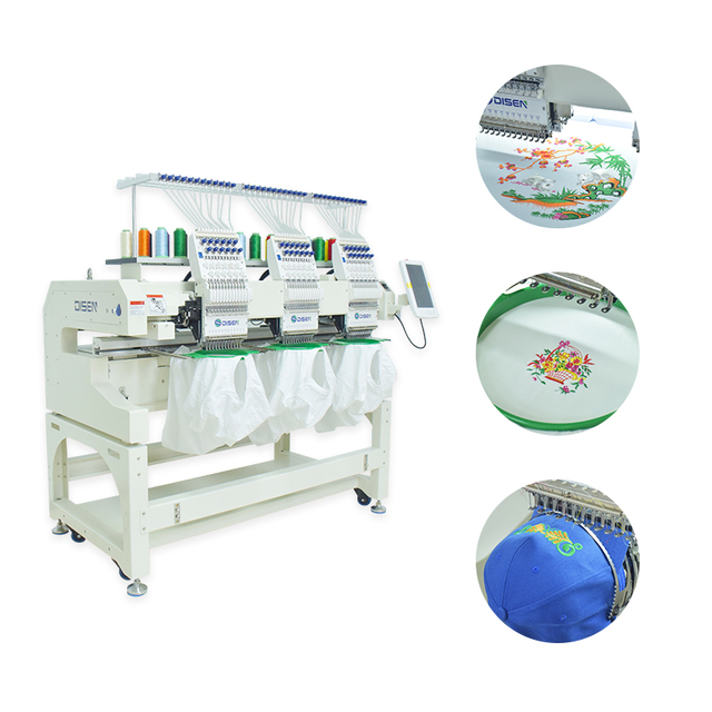 DS-J1203 Tre teste da 12 aghi da ricamo